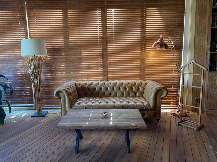 Salontafel en fauteuil achtergrond