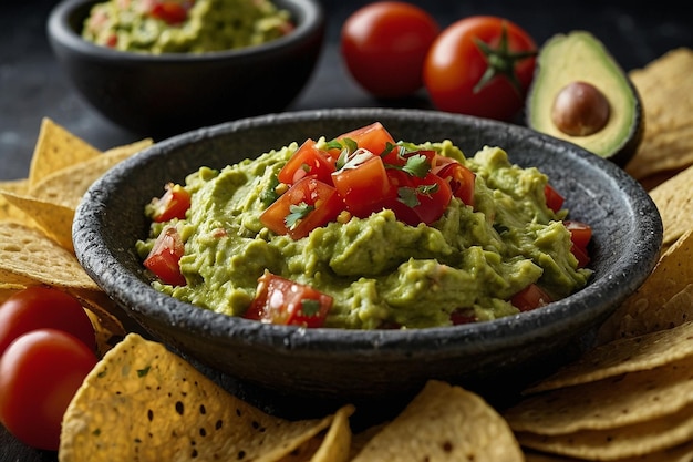 Salsa and Guacamole Appetizer Spread