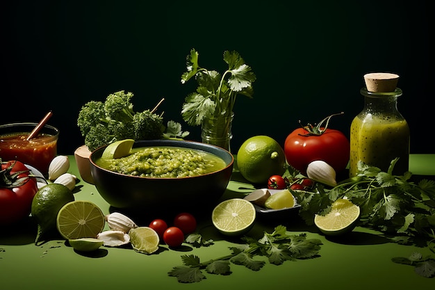 Salsa verde is Mexicaanse foodfotografie