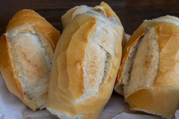 Salt bread known in Brazil as French bread