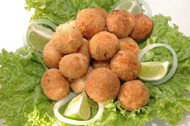 Salt cod fritters