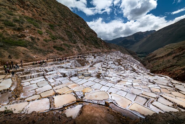 Salt ponds of Maras Peru