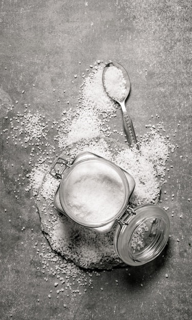 Salt on the spoon