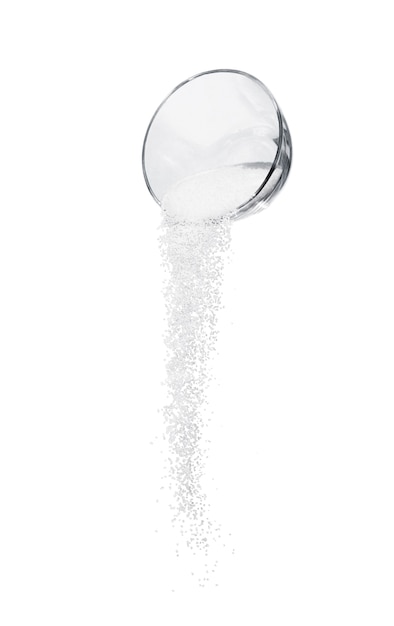 Salt Or Sugar Spilling Out Of A Bowl