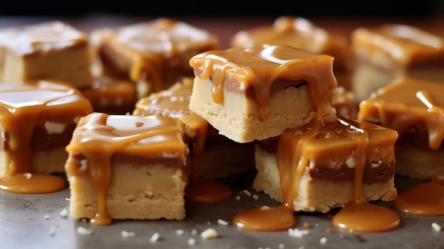 Photo salted caramel squares