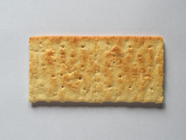Salted cracker biscuit