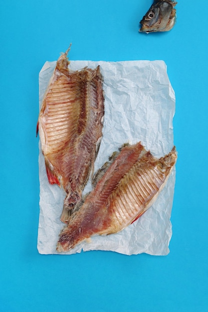 Salteddried rudd fish