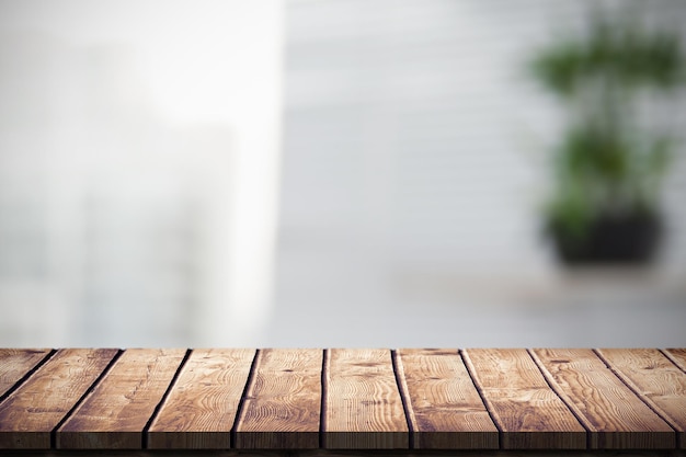 Samengestelde afbeelding van houten tafel