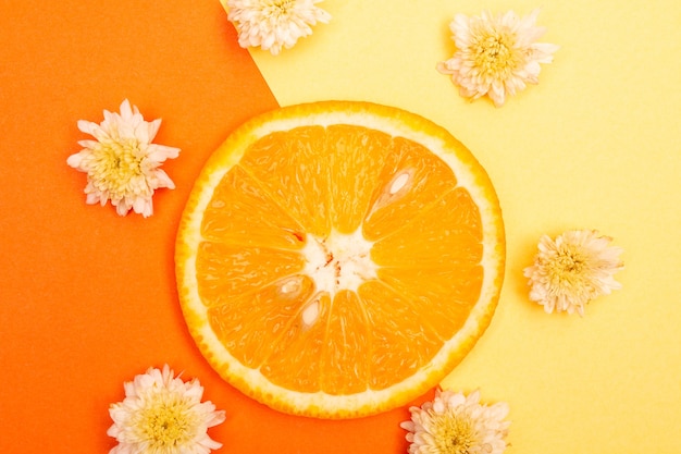 Samenstelling oranje fruitpatroon