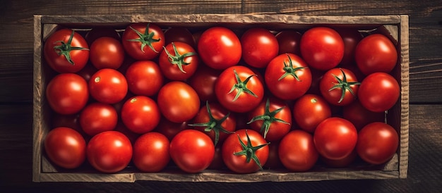 Samenstelling van rode tomaten AI gegenereerd beeld