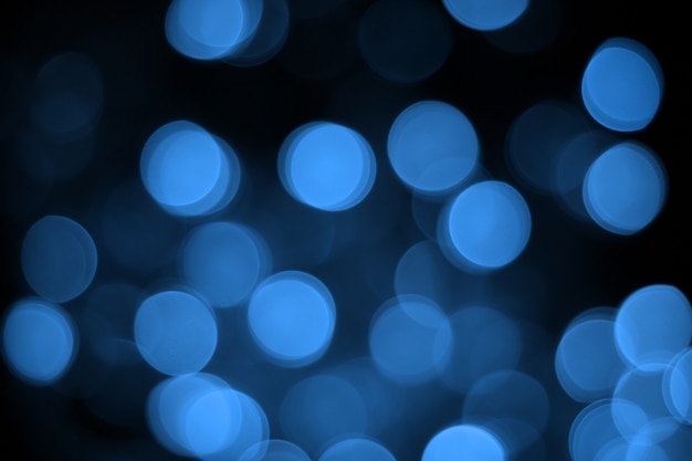 Samenvatting bokeh op blauwe achtergrond