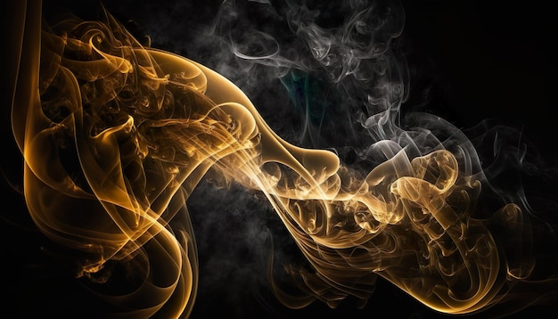 Samenvatting gekleurde rook op een donkere achtergrond rokerige vape gekleurde achtergrond