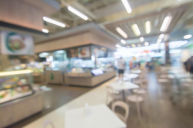 Samenvatting vage mensen in voedselcentrum en koffiewinkel