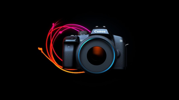 Samenwerking camera logo fotografie AI gegenereerde afbeelding