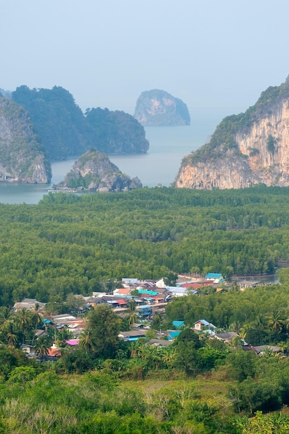 Samet Nangshe-uitkijkpunt Phang Nga puket Thailand