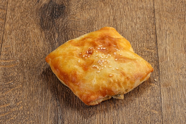 Samosa Asian pastry with meat or vegetables