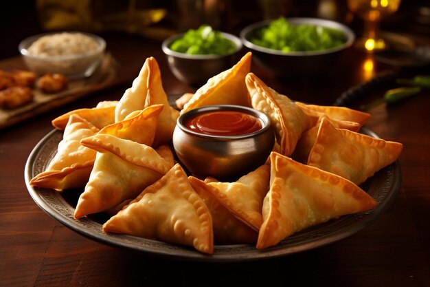 Samosas Authentic Indian Taste Samosa image photography