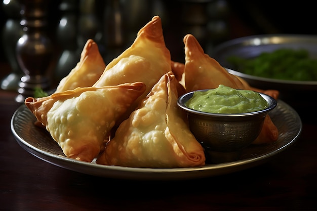 Samosas and Chutney