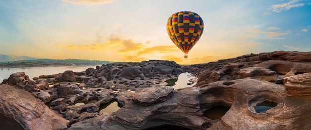 Sampanbok Ubon Ratchathani Grand Canyon in Thailand, 3000 Boke nature of rock is unseen in Thailand