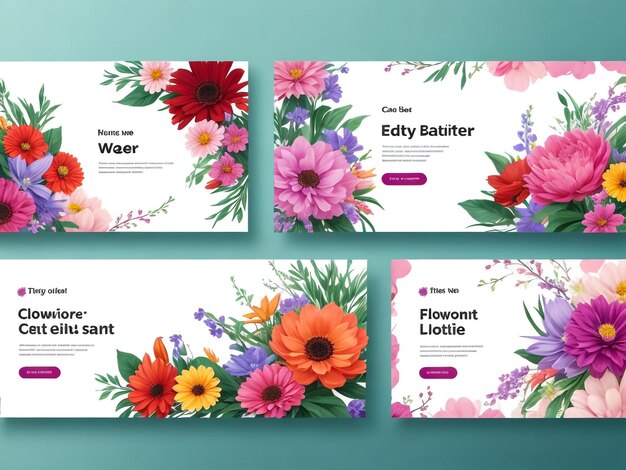 Sample business card with bright teardropshaped arches