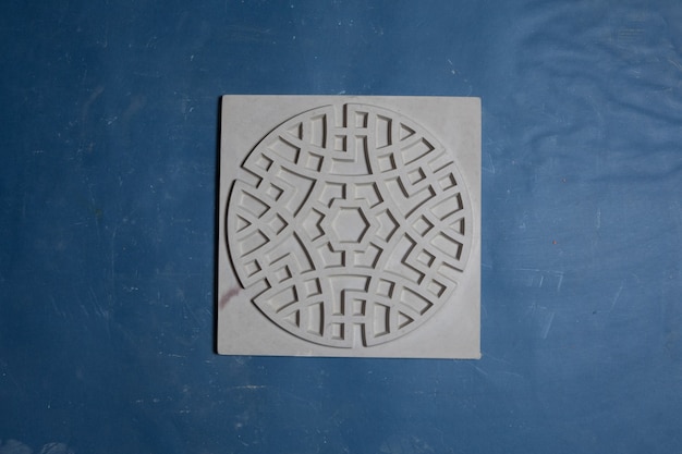 Sample of ground, wall stone shape 