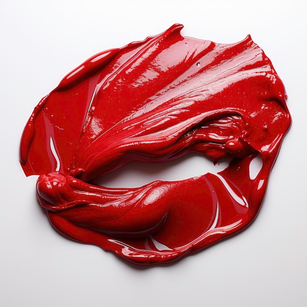 a sample of matte lip gloss on a white background Generated by AI