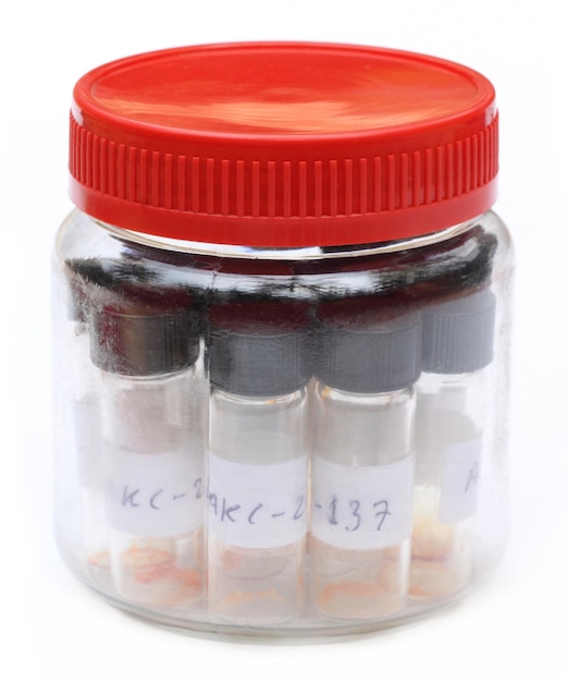 Samples for Chemical analysis in vial