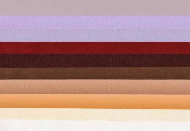 Photo samples of colored polyester fabric texture background