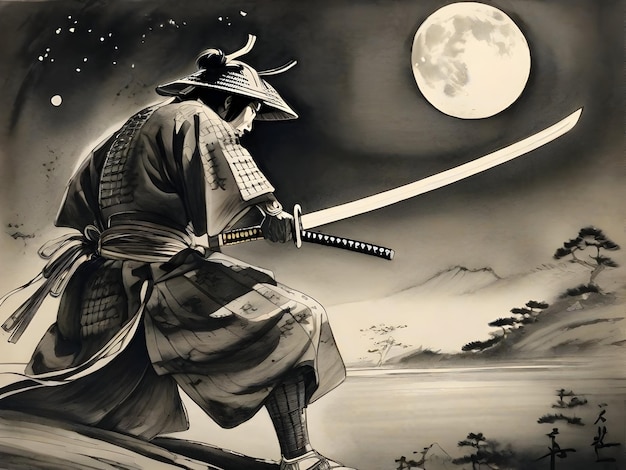 Foto samurai achtergrond