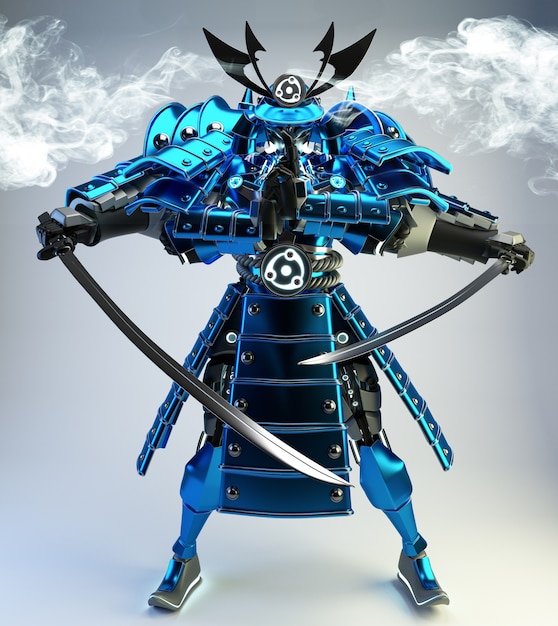 Samurai robot warrior 