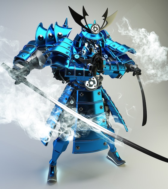 Samurai robot warrior 