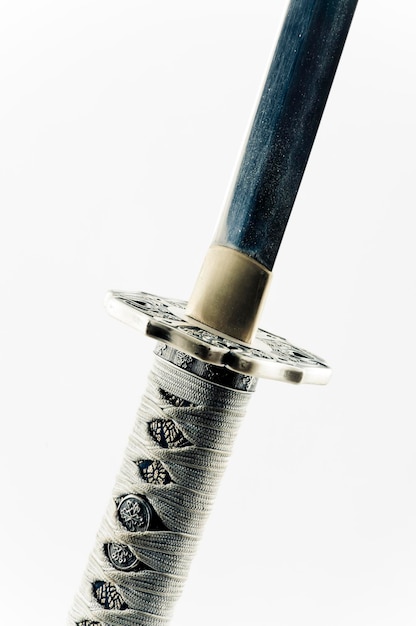 samurai sword on a white background