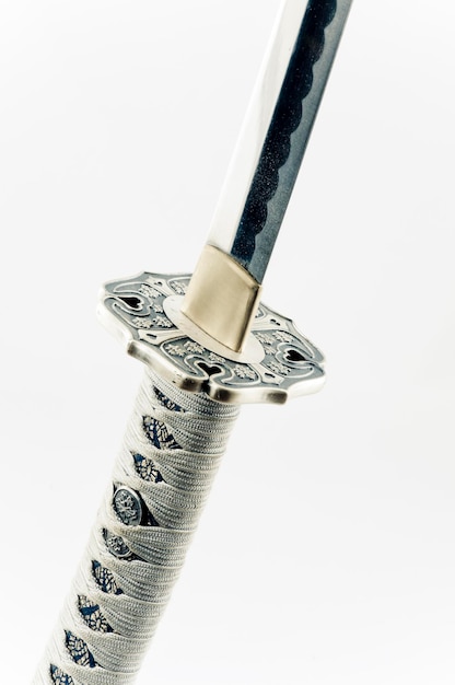 Samurai sword on a white background