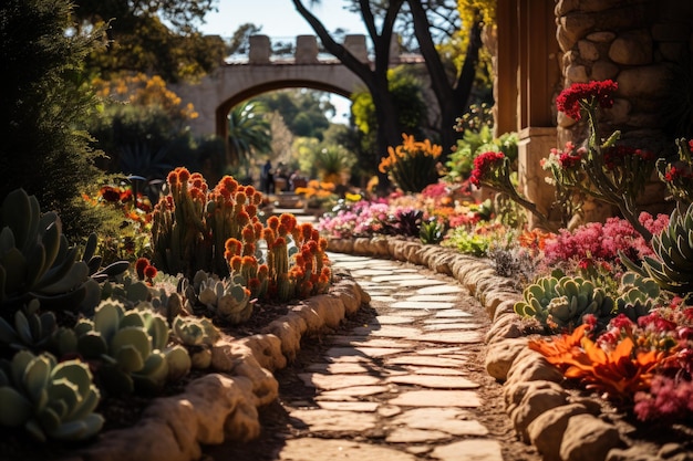 San Antonio Botanical Garden Natural Beauty and Themed Gardens generative IA