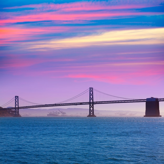 San Francisco Bay bridge from Pier 7 California