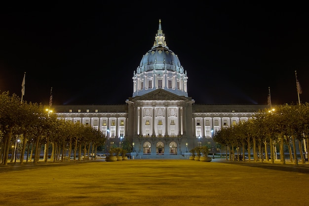 Photo san francisco city hall at night