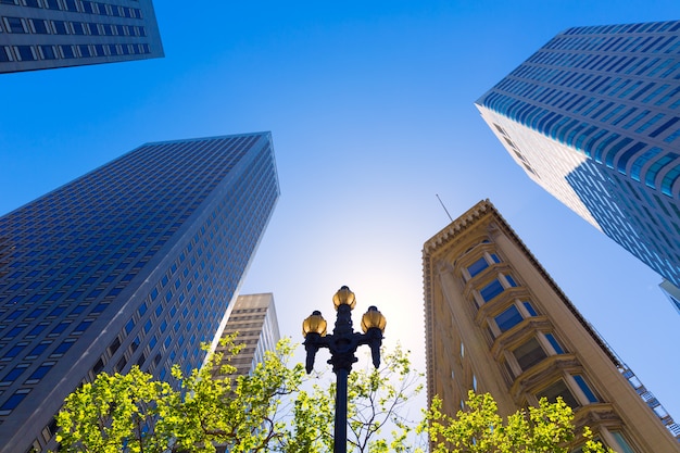 San francisco market street downtown in california