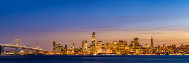 San Francisco skyline Panoramic