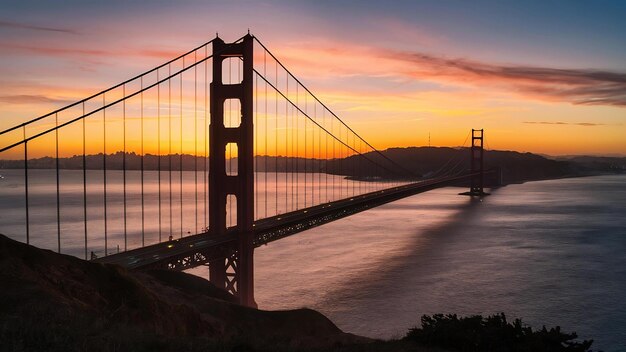 San francisco sunset golden hour