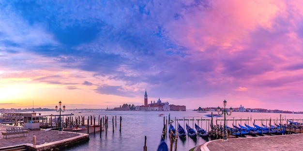 San Giorgio di Maggiore at sunrise Venice Italy