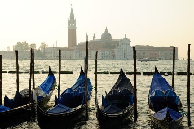 Premium Photo | San giorgio maggiore island in venice at sunset ...