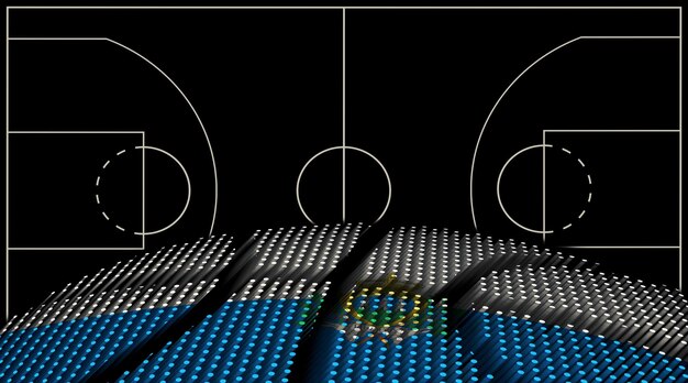 San Marino Basketball court background Basketball Ball