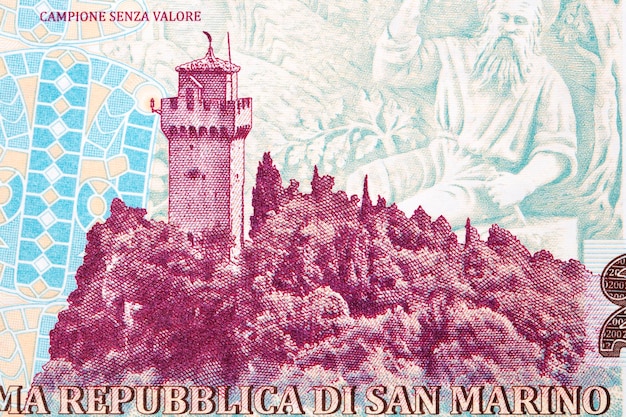 Photo san marino tower from money