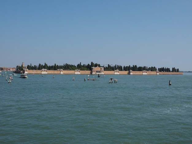 San Michele cemetery island in Venice