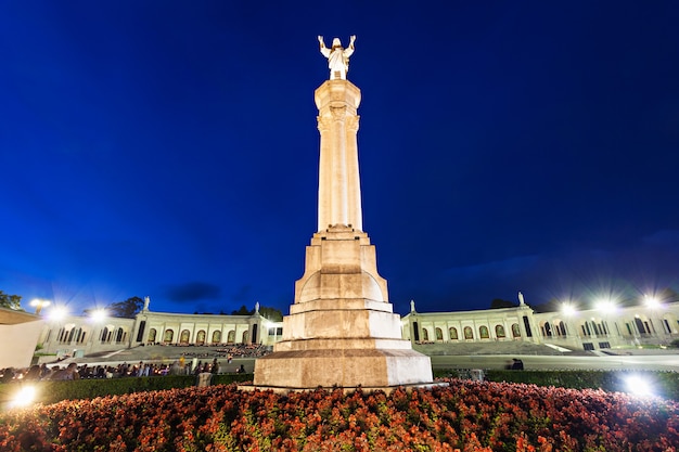 The Sanctuary of Fatima at the night, Fatima, Portugal