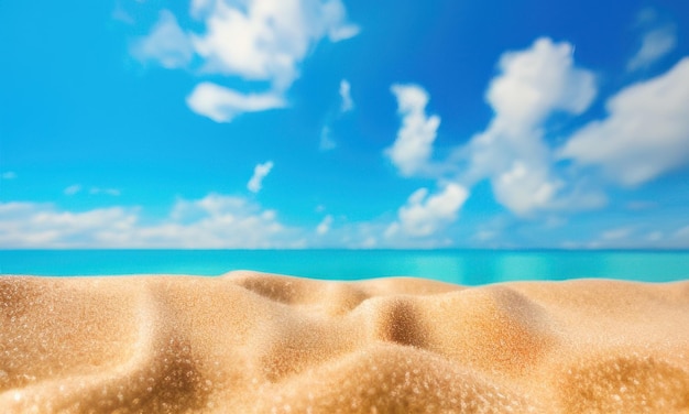 sand beach and blue sky