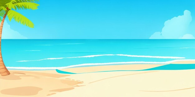 sand beach view illustration