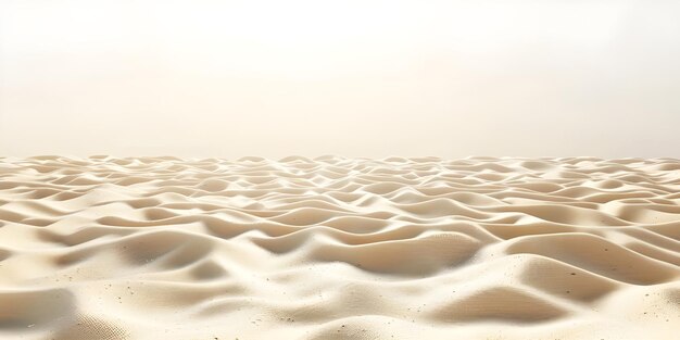 Sand beach with waves and bokeh effect 3d rendering Ai Generated