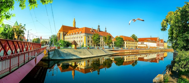 Photo sand bridge at wyspa piasek island wroclaw poland