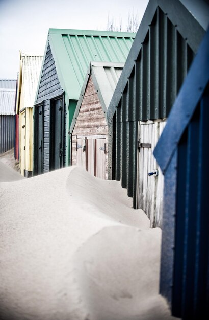 写真 ビーチの小屋の砂